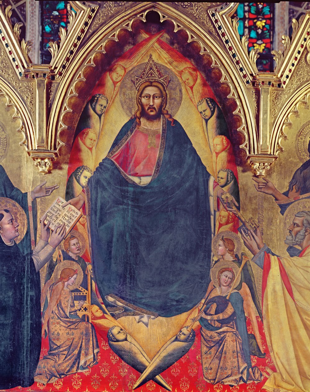 A Strozzi-oltárkép, 1357 táblarészlet a 72246-ból alkotó: Andrea di Cione Orcagna