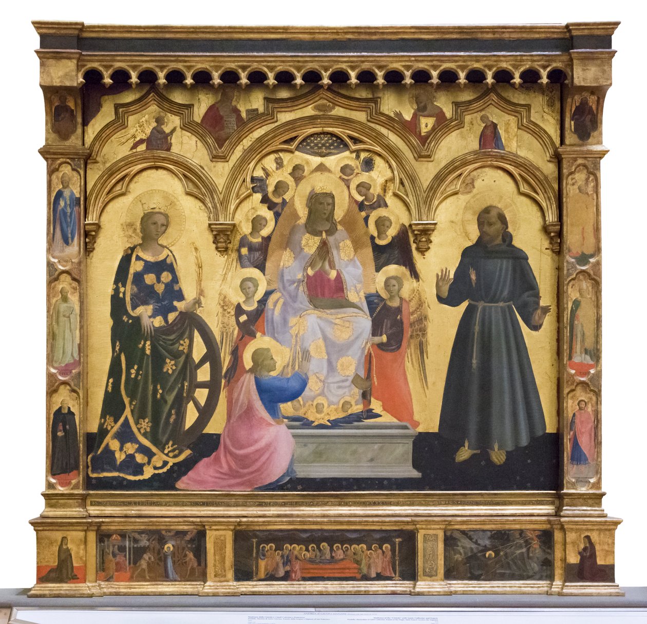 Cintolai Madonna Szent Katalinnal és Ferenccel alkotó: Andrea di Giusto Manzini