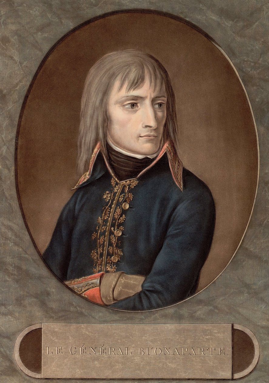 Bonaparte tábornok 1798-ban - Andrea Appiani (1754-1817) metszete - alkotó: Andrea the Elder (after) Appiani