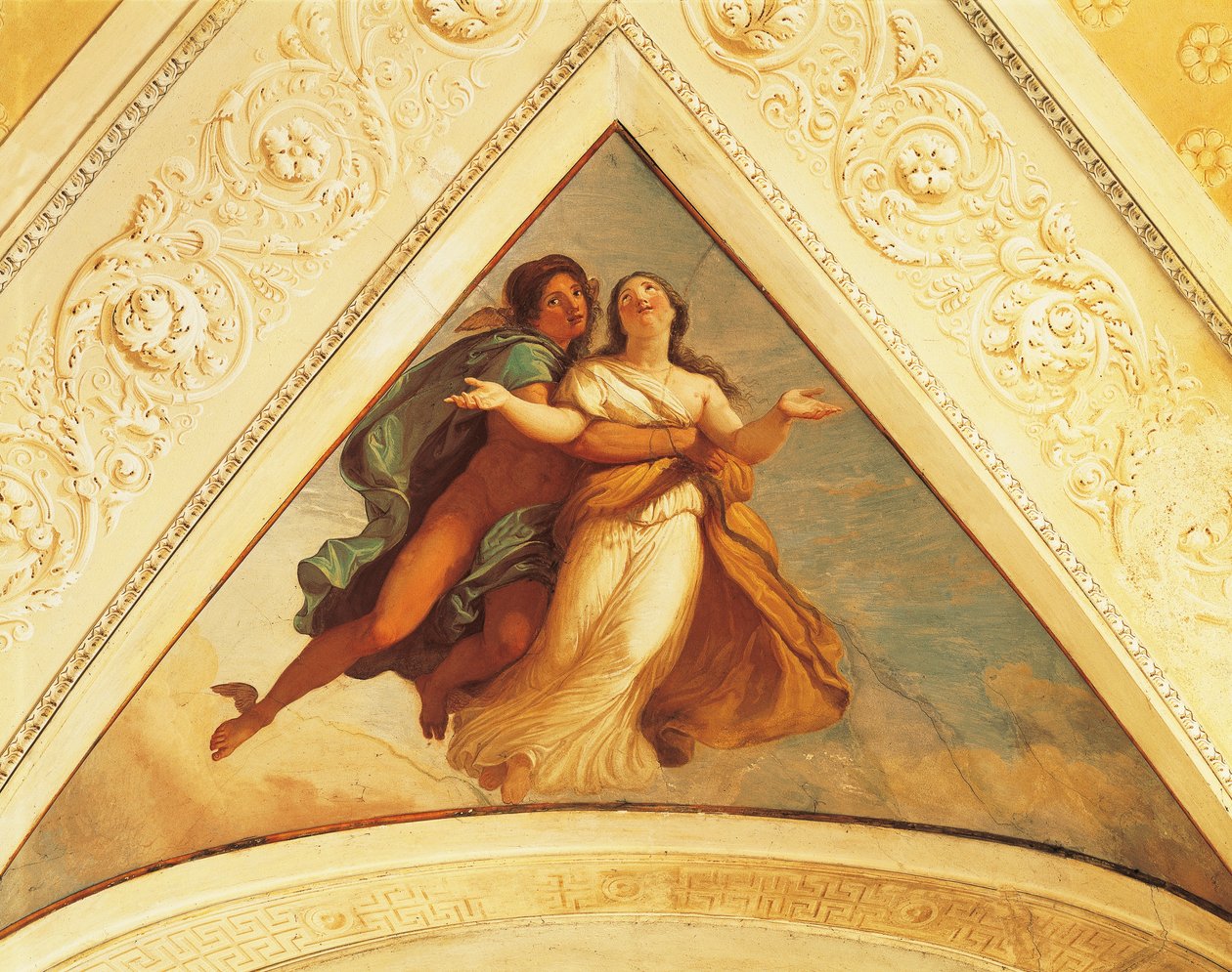 Kerület Merkúrral, Andrea Appiani (1754-1817) freskója, Villa Reale, Monza, Olaszország alkotó: Andrea the Elder Appiani