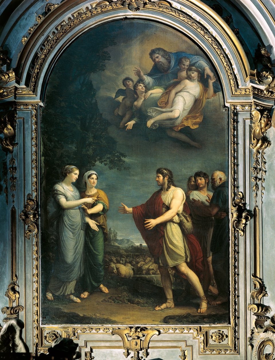 Jacob és Rachel, Andrea Appiani, 18. század, olaj, panel alkotó: Andrea the Elder Appiani