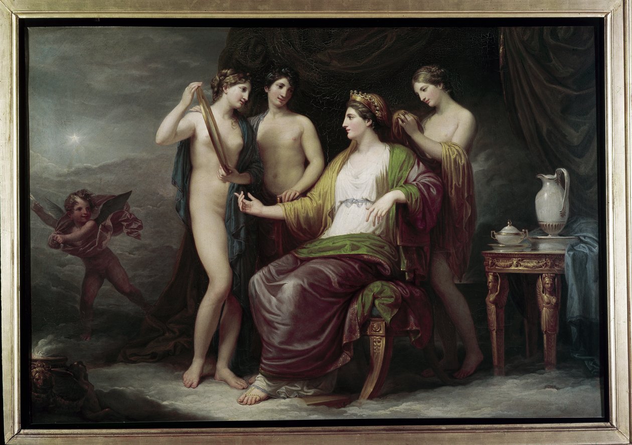 Juno fésülködőasztala (olaj, vászon) alkotó: Andrea the Elder Appiani