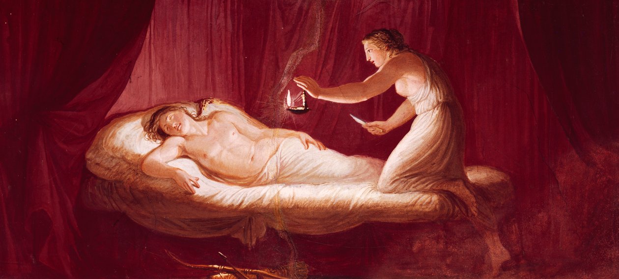 Szerelem bántó psziché, Andrea Appiani, freskó alkotó: Andrea the Elder Appiani