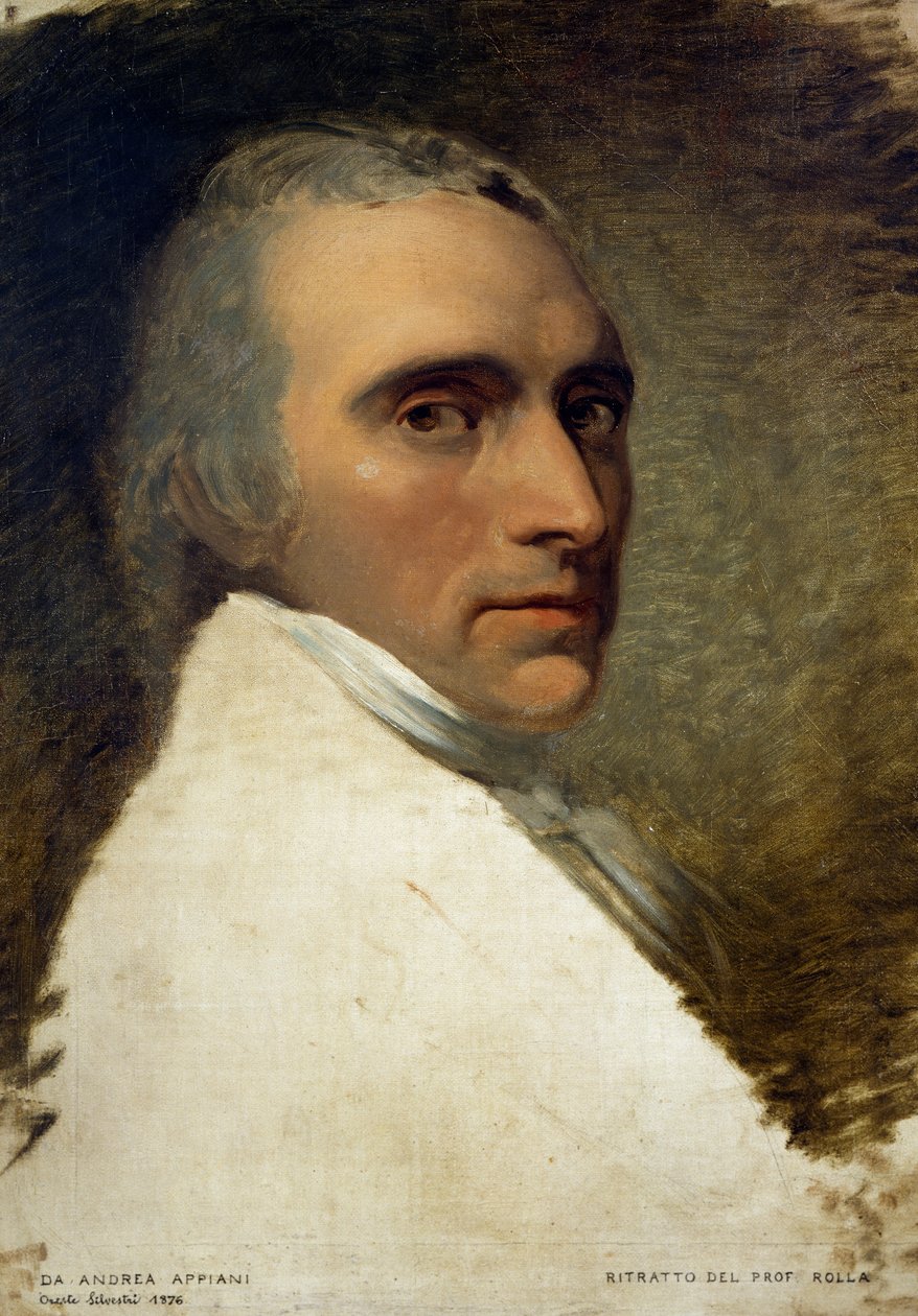 Alessandro Rolla portréja (Pavia alkotó: Andrea the Elder Appiani