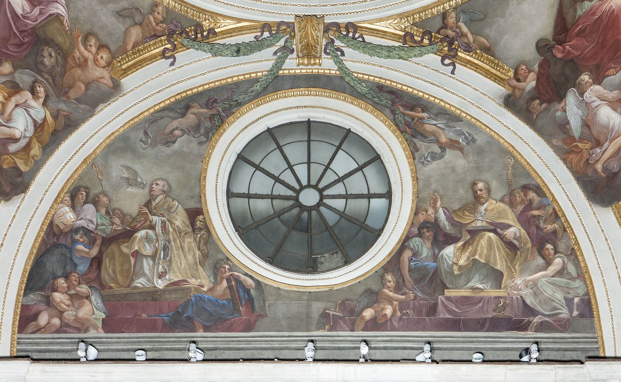Szent Ambrus és Nagy Szent Gergely, 1792-95 alkotó: Andrea the Elder Appiani
