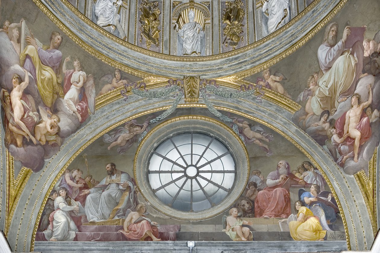 Szent Ágoston és Szent Jeromos, 1792-95 alkotó: Andrea the Elder Appiani