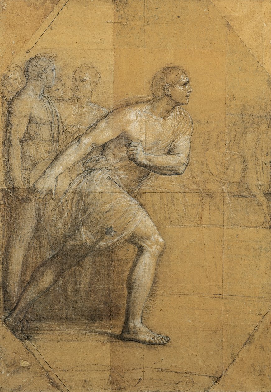 A korongvető, Andrea Appiani, rajz alkotó: Andrea the Elder Appiani