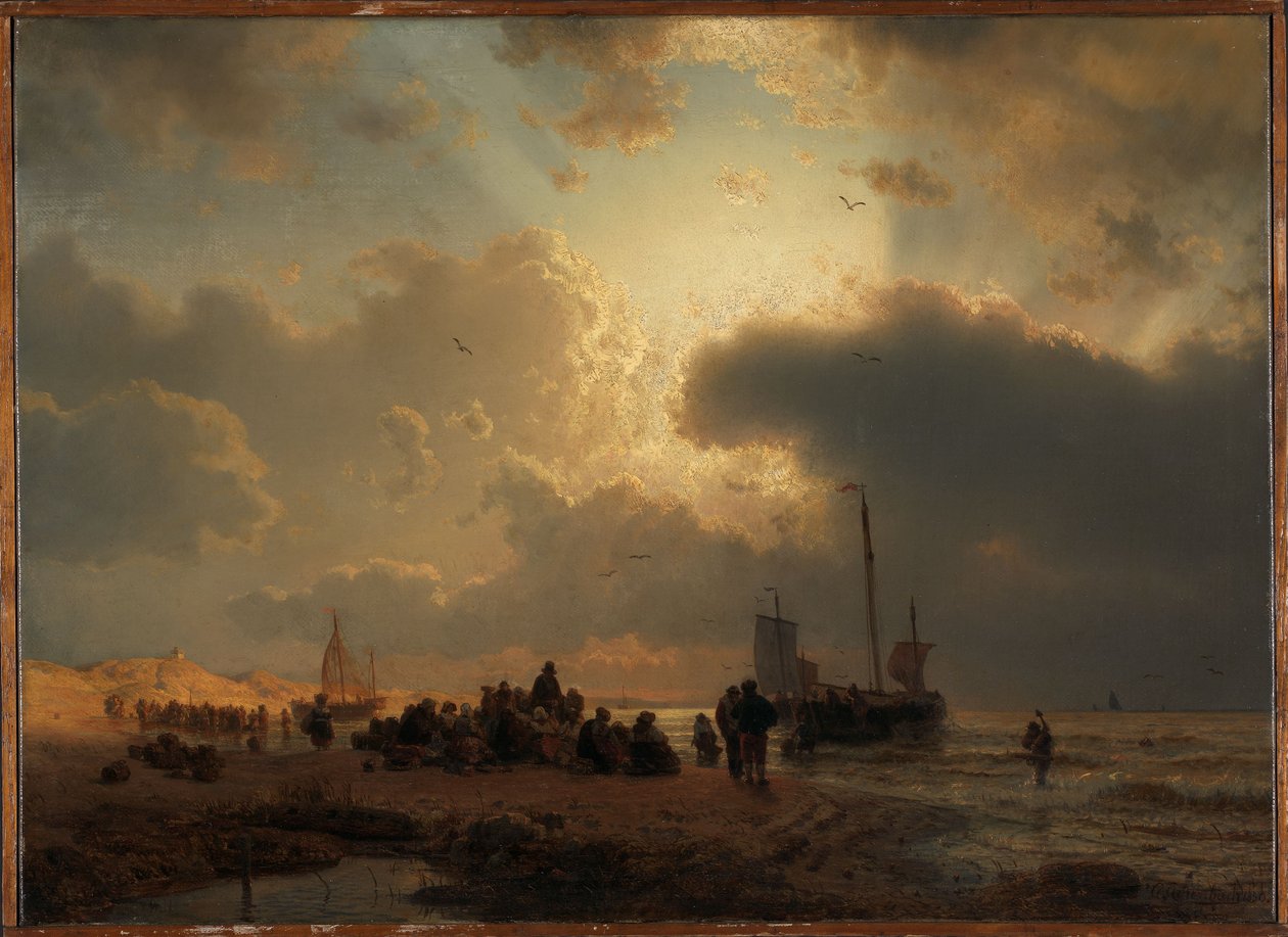 Tengerpart Scheveningen közelében alkotó: Andreas Achenbach