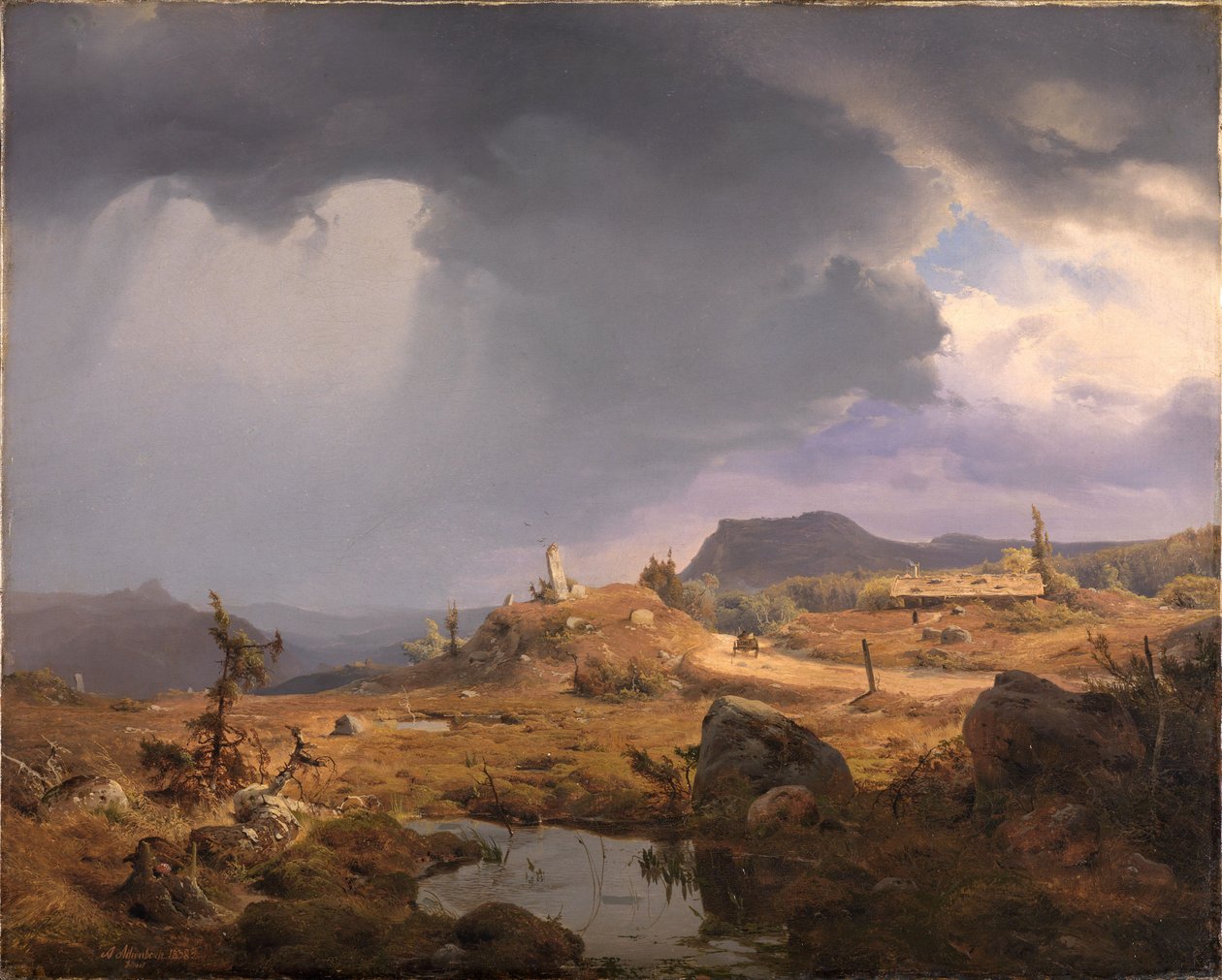 Norvég táj alkotó: Andreas Achenbach