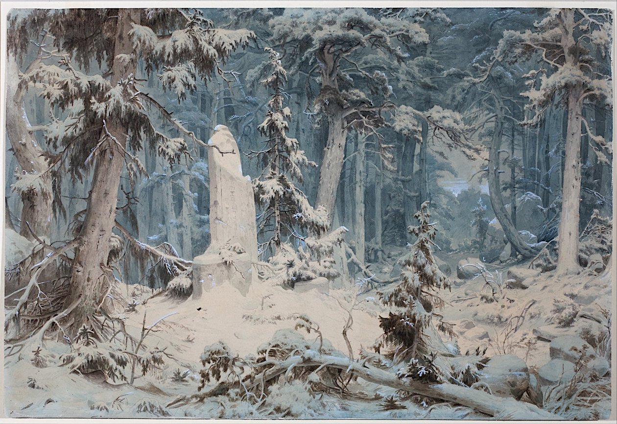 Havas erdő alkotó: Andreas Achenbach