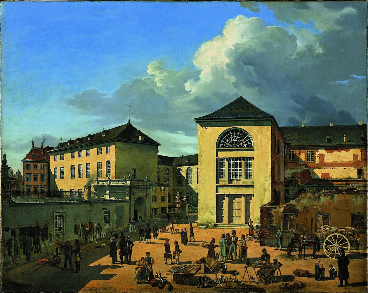 Az Akadémia udvara (a düsseldorfi régi akadémia) alkotó: Andreas Achenbach