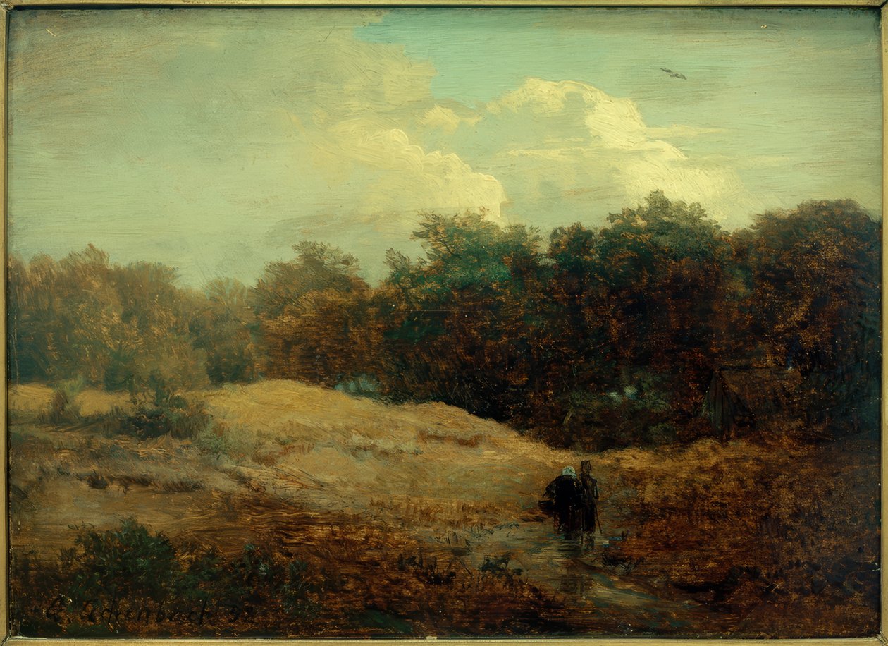 Az erdő peremén alkotó: Andreas Achenbach
