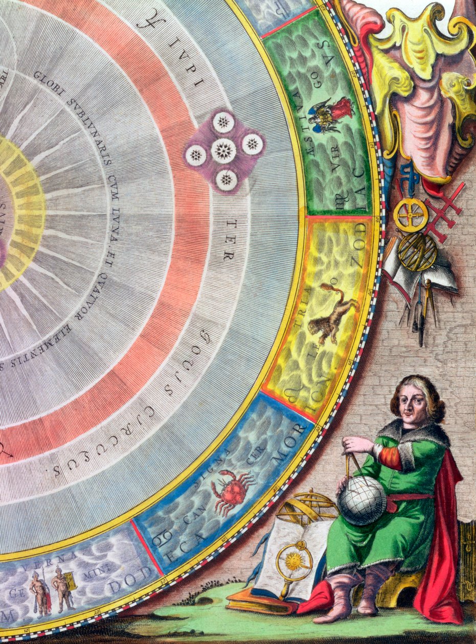 Nicolaus Copernicus lengyel csillagász, 1660-1661 alkotó: Andreas Cellarius