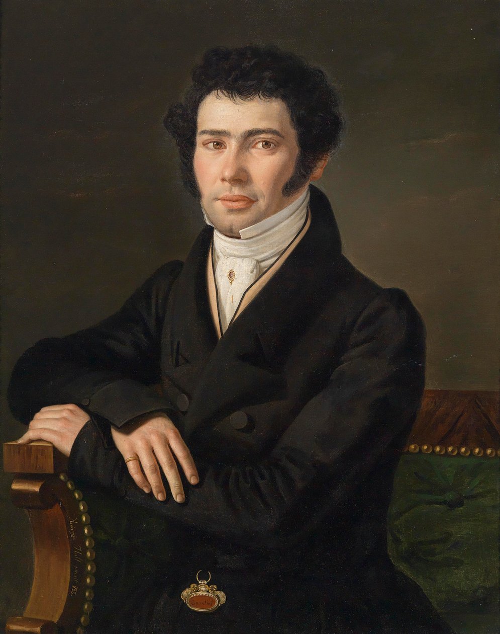 Gaspari Spontini (1774-1851), operaszerző és általános zenei igazgató Berlinben portréja alkotó: Andreas Hall