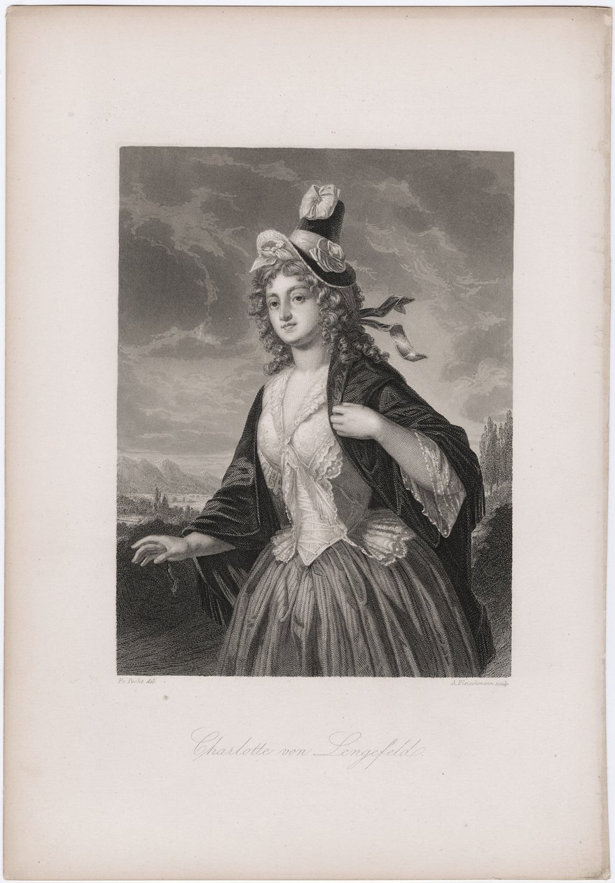 Charlotte von Lengefeld, 1850-es évek alkotó: Andreas Johann Fleischmann