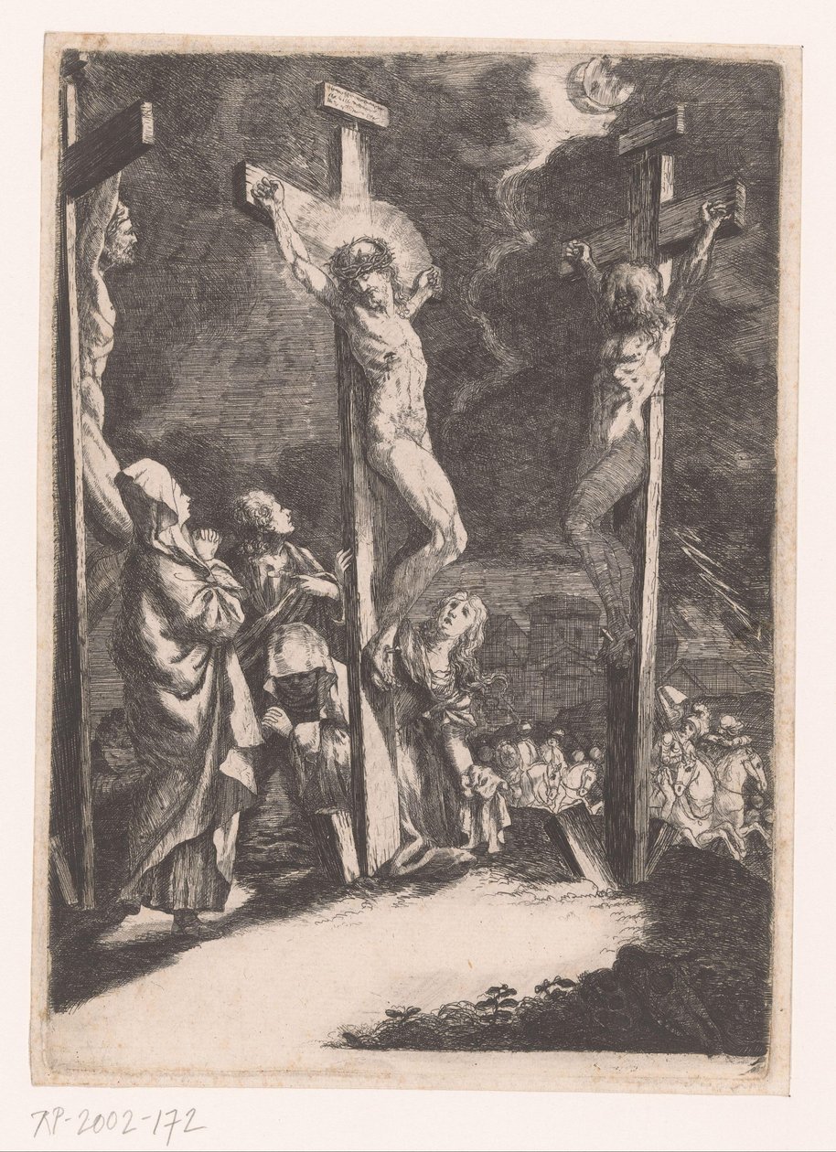 Keresztre feszítés alkotó: Andreas Massinger