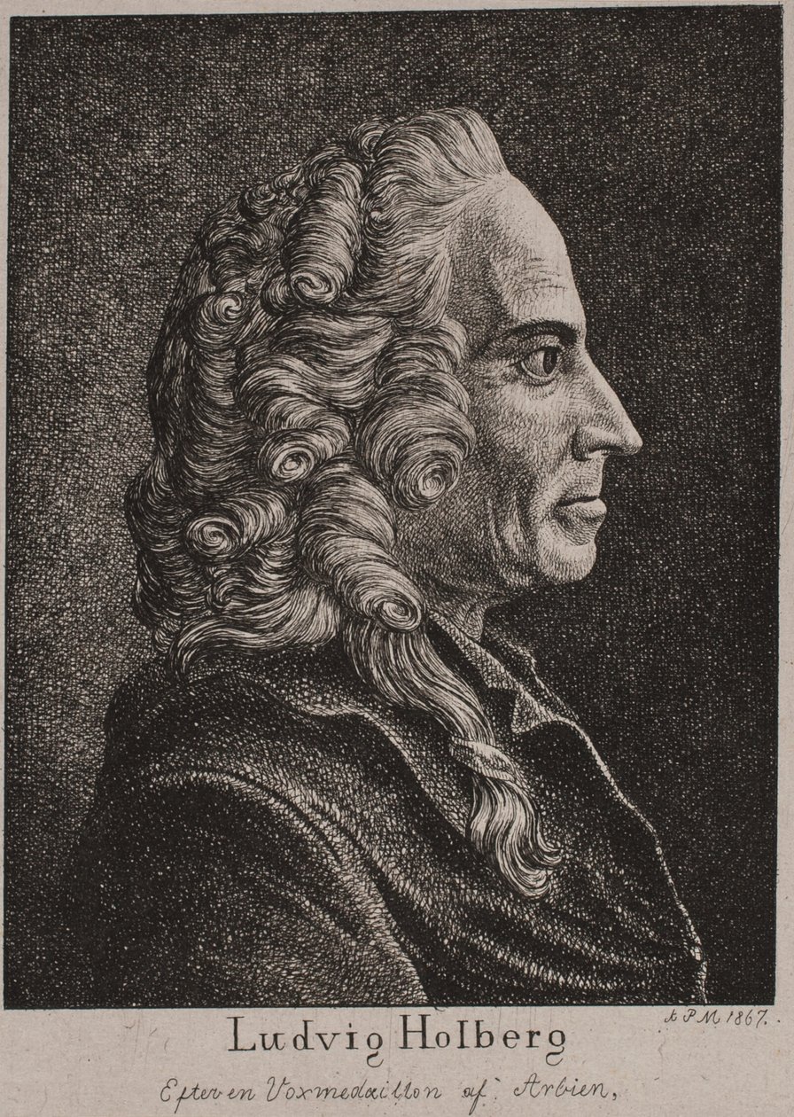 Ludvig Holberg alkotó: Andreas Peter Madsen