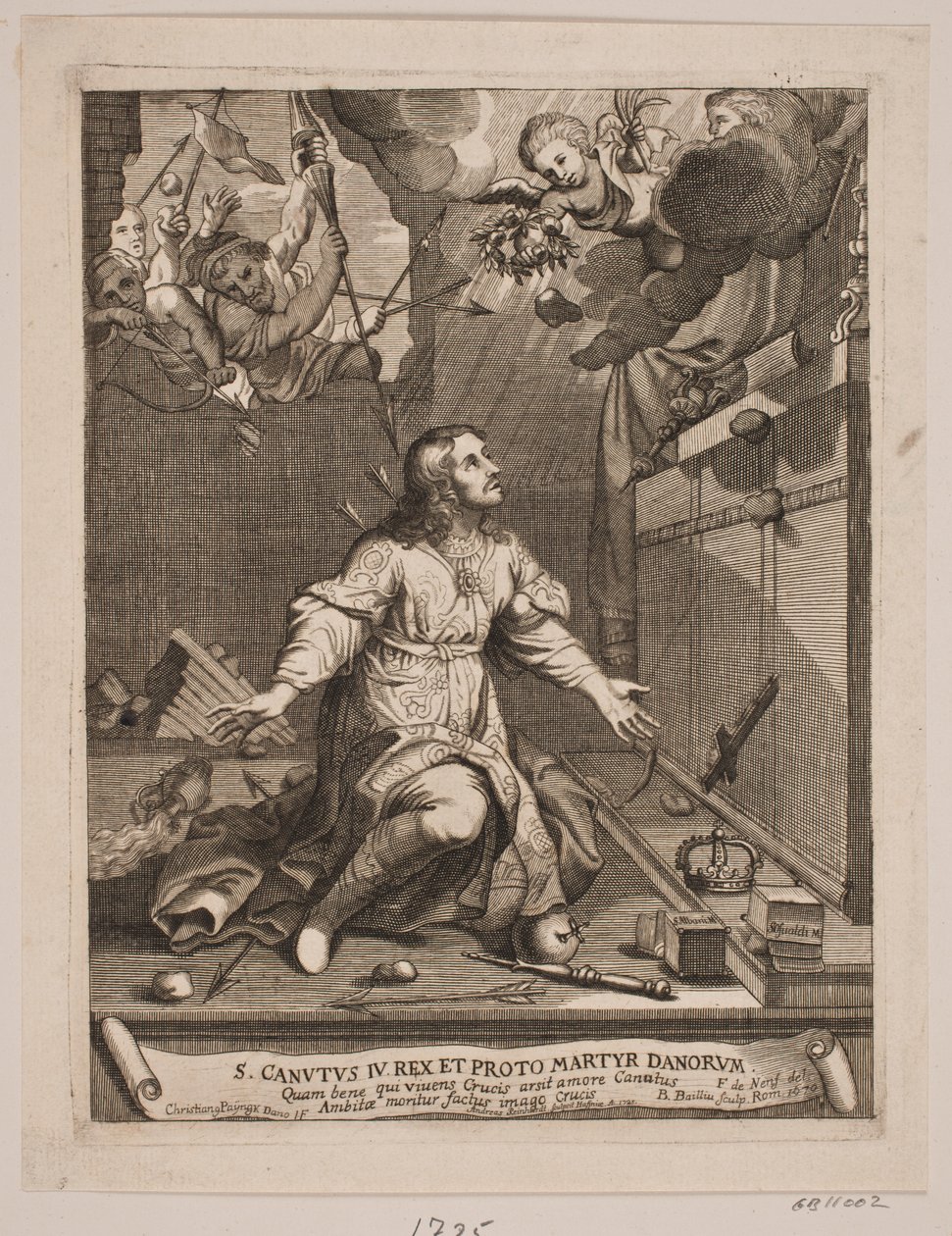 Kánú a szent, vértanúságot szenved alkotó: Andreas Reinhardt