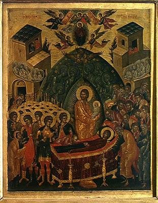Szűzanya (tempera a panelen) alkotó: Andreas Rico