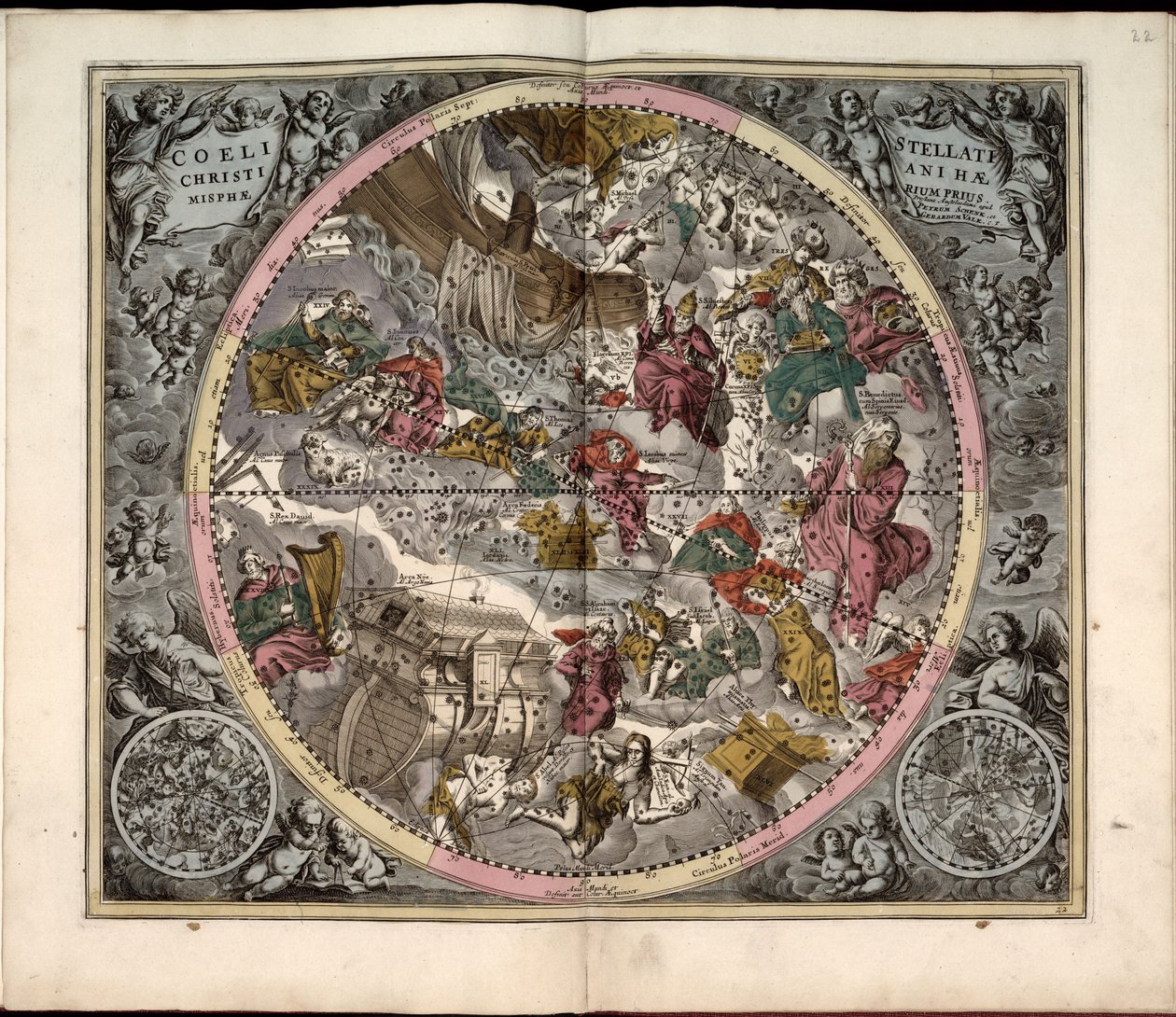 Phillips, 4274 Raszterképként is elérhető a Library of Congress webhelyén. Indexet tartalmaz. Néhány táblát Johannes van Loon metszett. A tartalomjegyzékben megadott 29 tányéron kívül egy további tányér található a plat között alkotó: Andreas; Schenk Cellarius