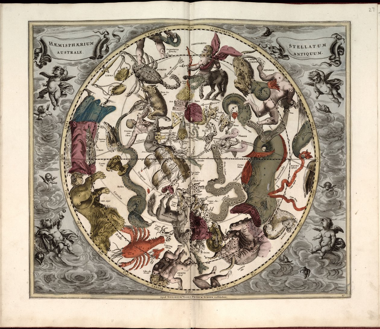 Phillips, 4274 Raszterképként is elérhető a Library of Congress webhelyén. Indexet tartalmaz. Néhány táblát Johannes van Loon metszett. A tartalomjegyzékben megadott 29 tányéron kívül egy további tányér található a plat között alkotó: Andreas; Schenk Cellarius