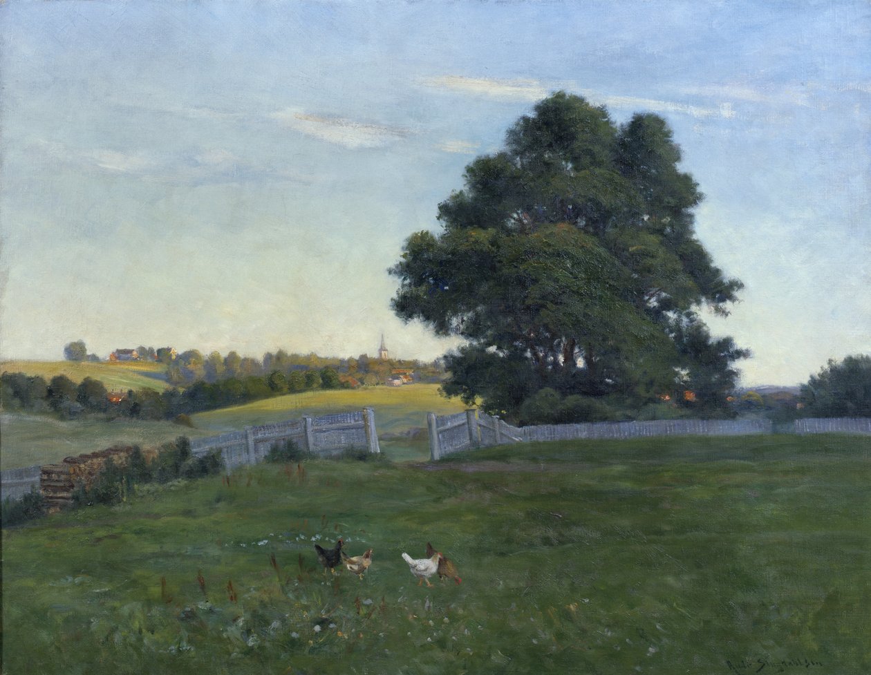 Askertől (olaj, vászon) alkotó: Andreas Singdahlsen