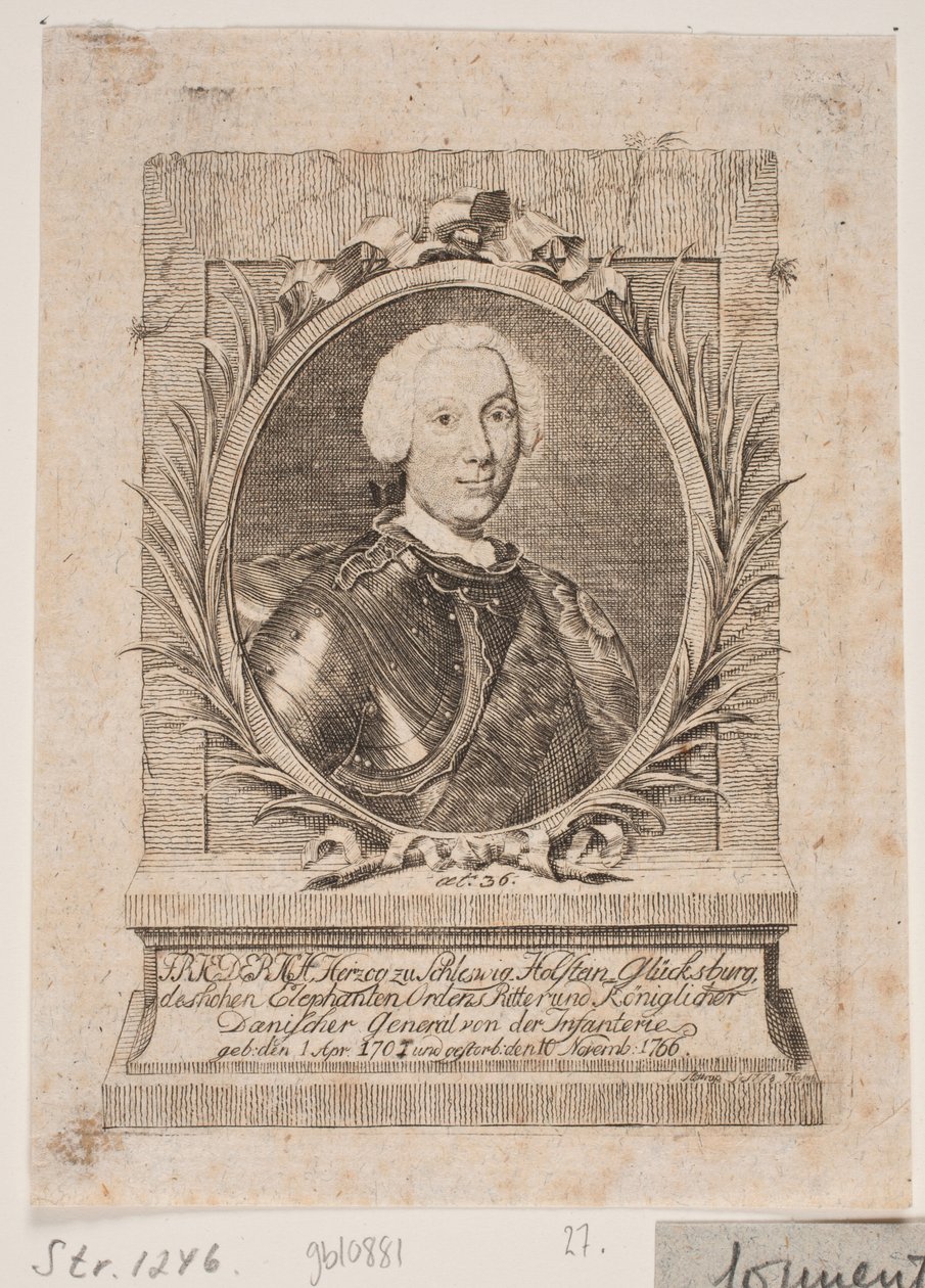 Frigyes Lyksburg herceg alkotó: Andreas Støttrup