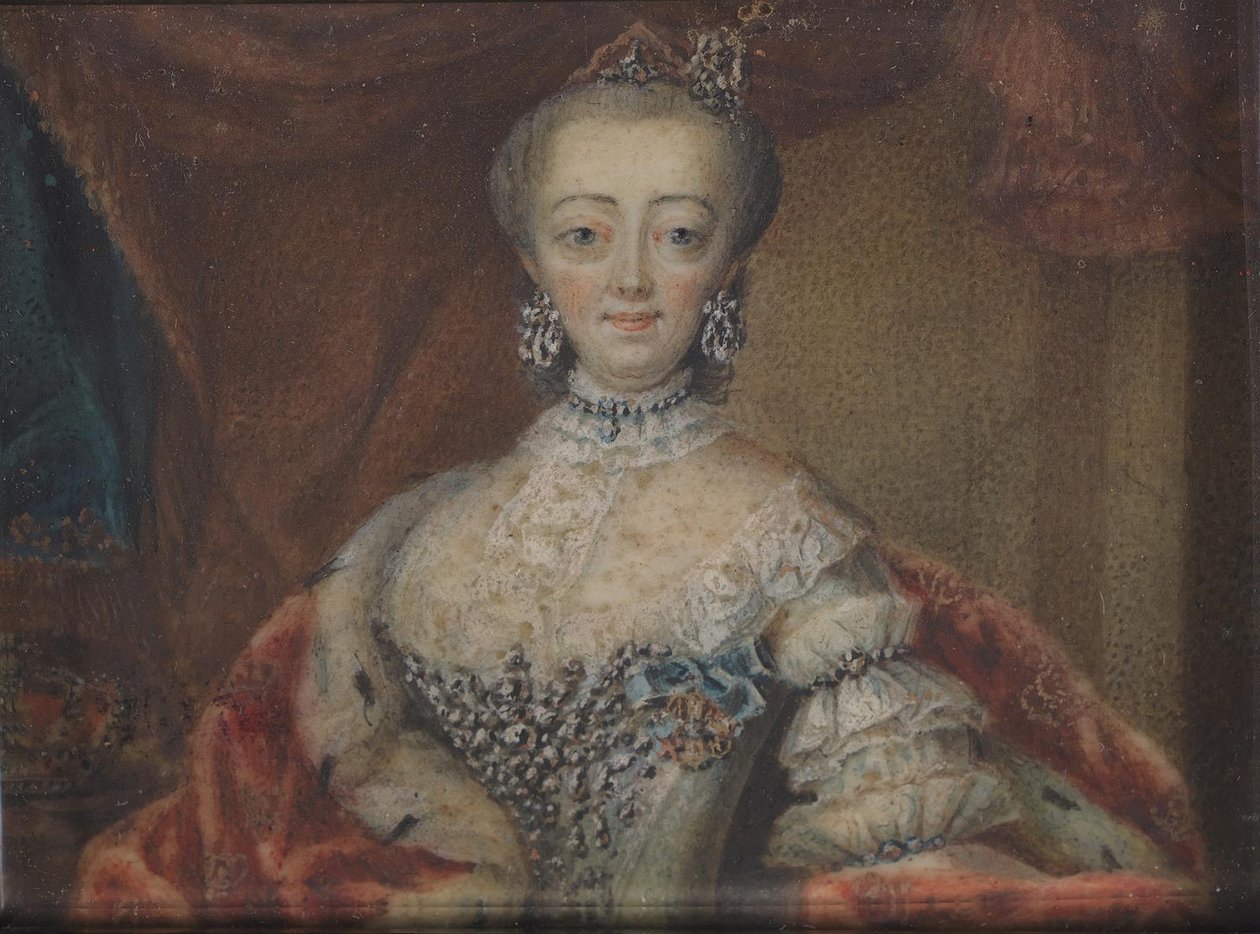 VI. Christian Sophie Magdalene királynőjének portréja alkotó: Andreas Thornborg