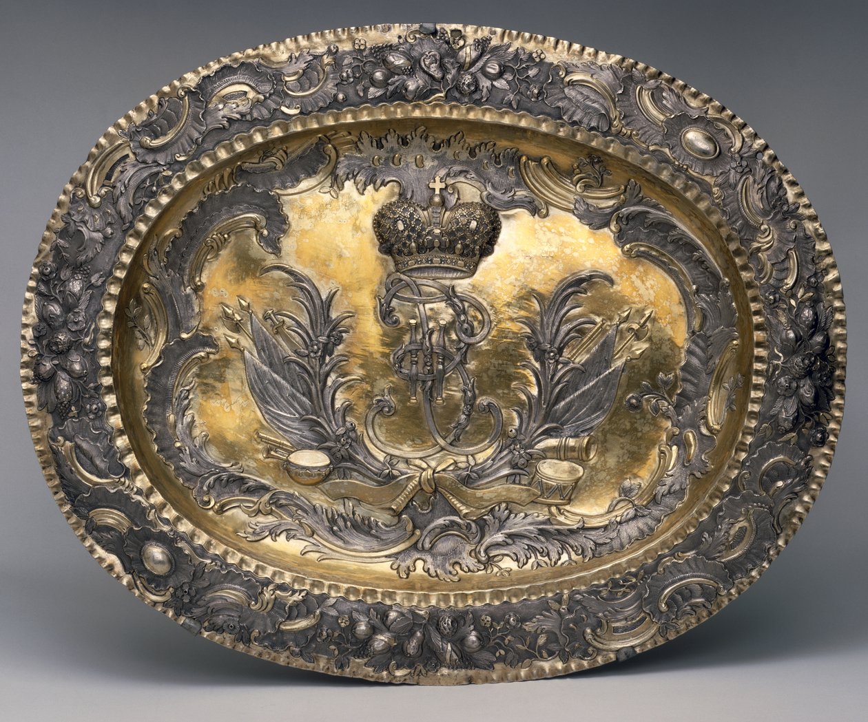 Étel II. Katalin monogramjával, 1762 (ezüst) alkotó: Andrei and Polozov, Aleksei Gerassimov