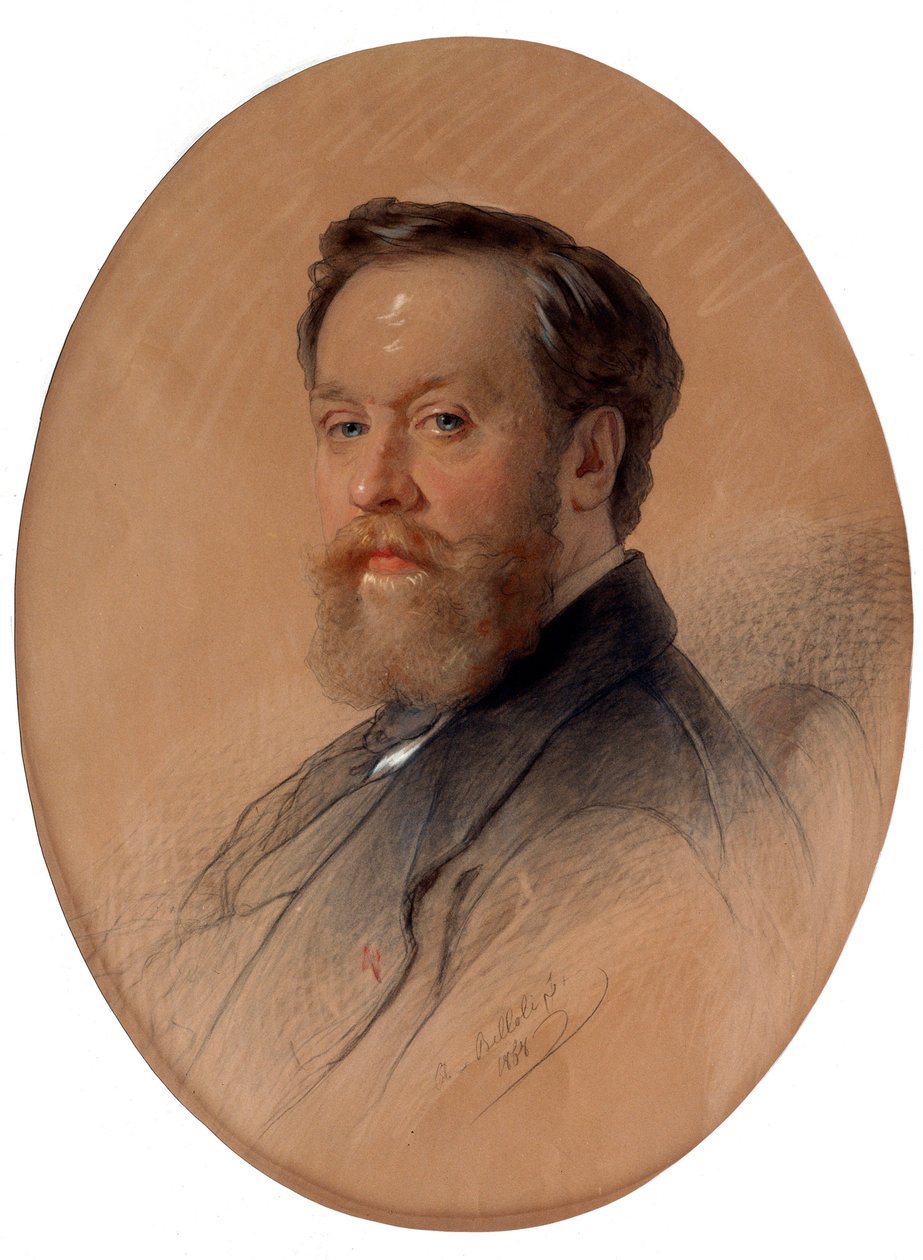 A nemesi marsall portréja, V.Y. Tulinov, 1868. alkotó: Andrei Belloli