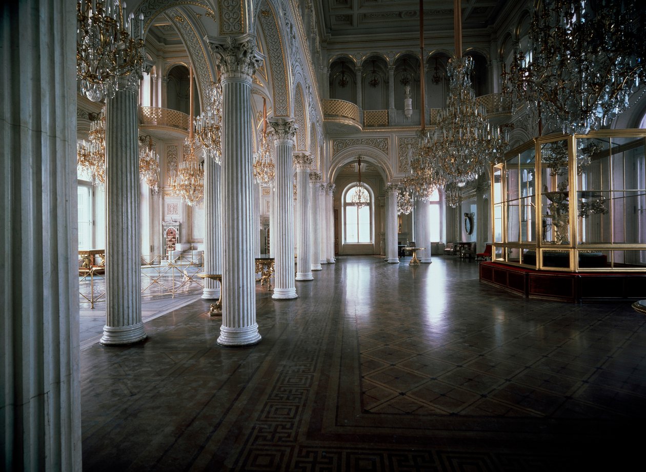 A Kis Ermitázs pavilonterme, 1850-1858. alkotó: Andrei Ivanovich Stakenschneider