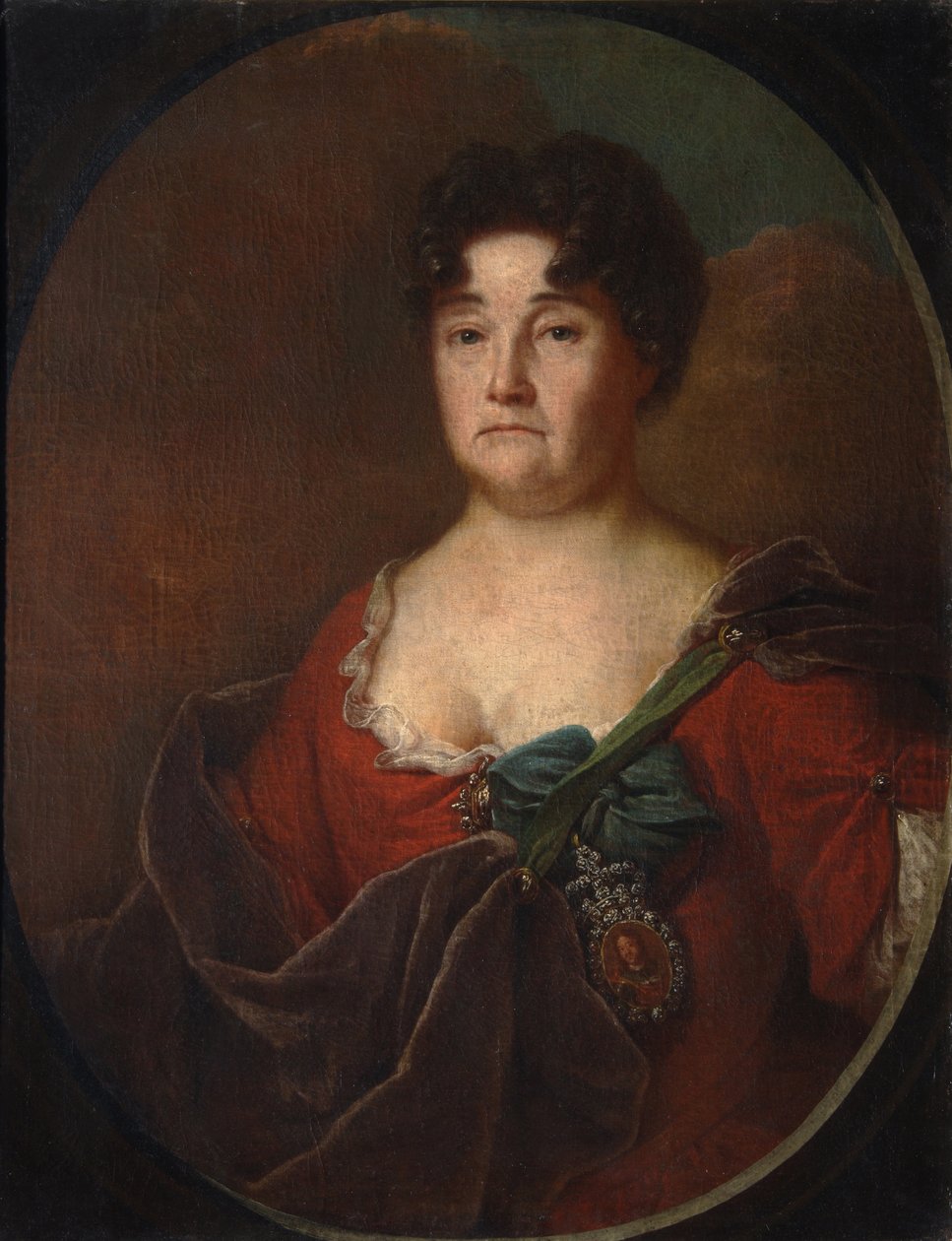 Anasztázia Petrovna Golicina grófnő portréja 1665-1729, szül.: Prozorovskaya, 1728 alkotó: Andrei Matveyevich Matveyev