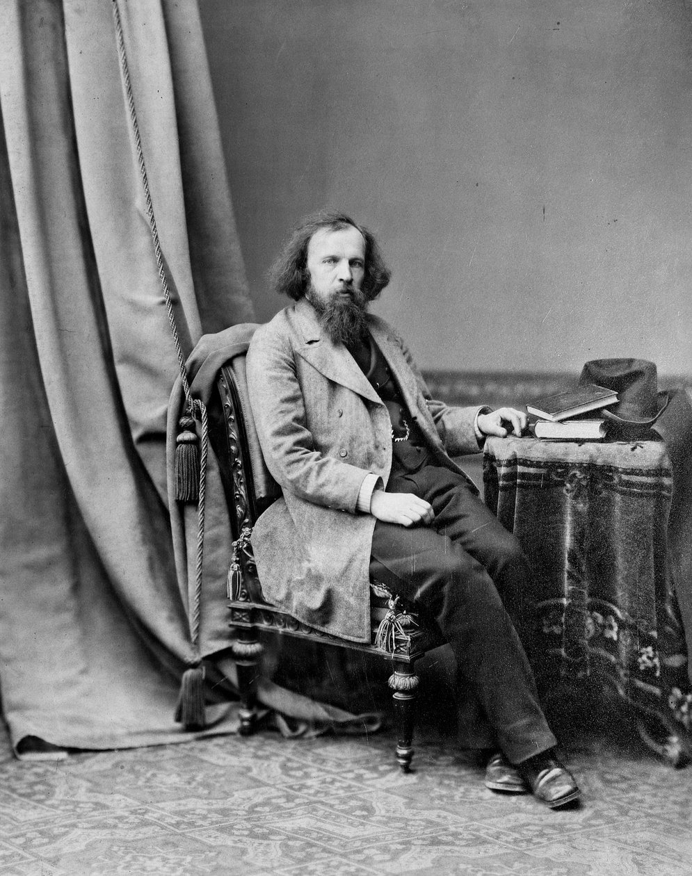 Dmitrij Mengyelejev, orosz kémikus, 1880-c1882. alkotó: Andrei Osipovich Karelin