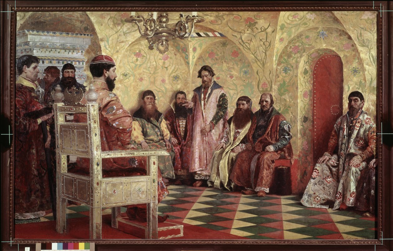 Michel I. Feodorovitch de Roussier cár (Mihail Fedorovics Romanov alkotó: Andrei Petrovich Ryabushkin