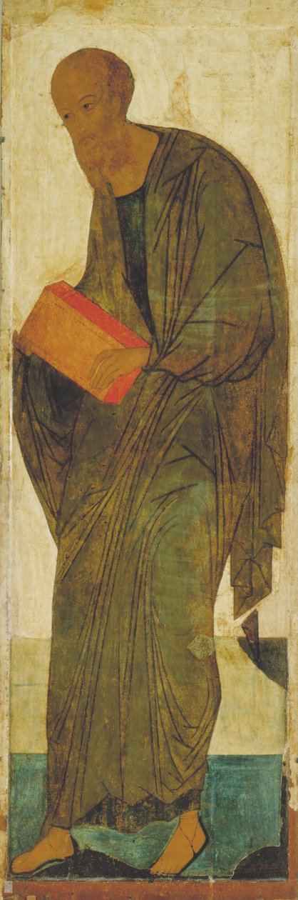 Pál apostol a Deesis-hegységből, 1408 körül alkotó: Andrei Rublev