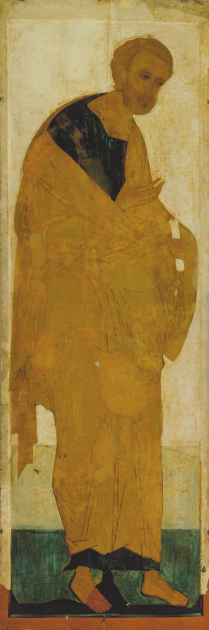 Péter apostol a Deesis-hegységből, 1408 körül alkotó: Andrei Rublev