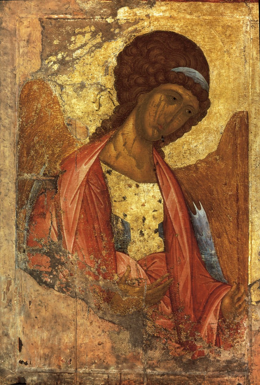 Mihály arkangyal (orosz ikon), Andrej Rubljov vagy Andrej Rubljov (1360-1430) 1410 és 1420 között festette (fára festett) alkotó: Andrei Rublev