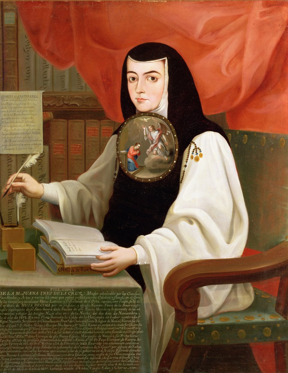 Juana Ines de la Cruz nővér (1648-95) alkotó: Andres de Islas