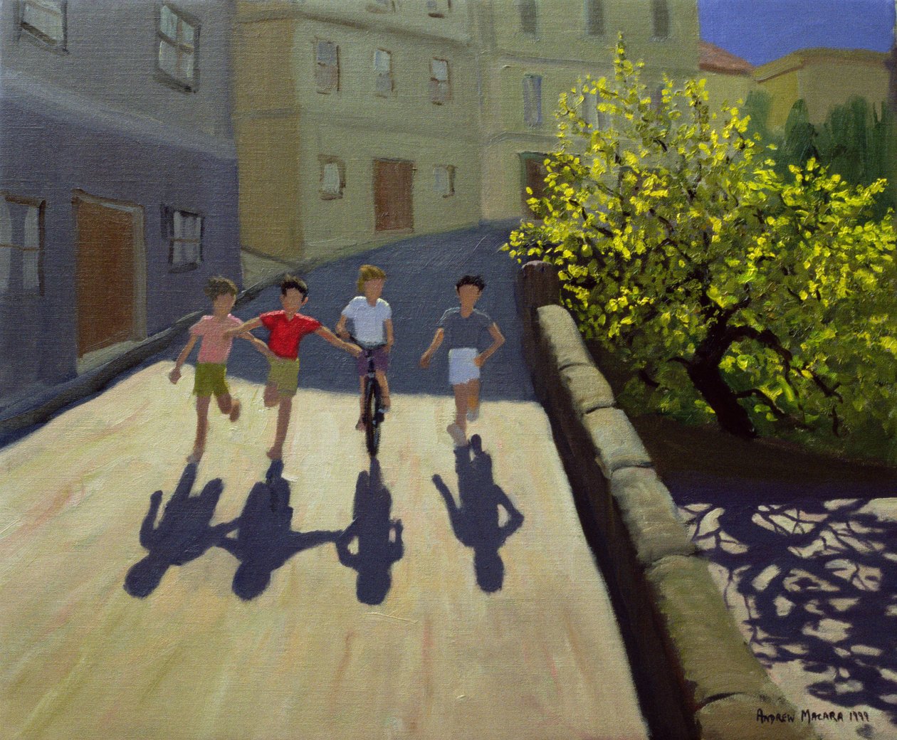 Futó gyerekek, Leszbosz, 1999 alkotó: Andrew Macara