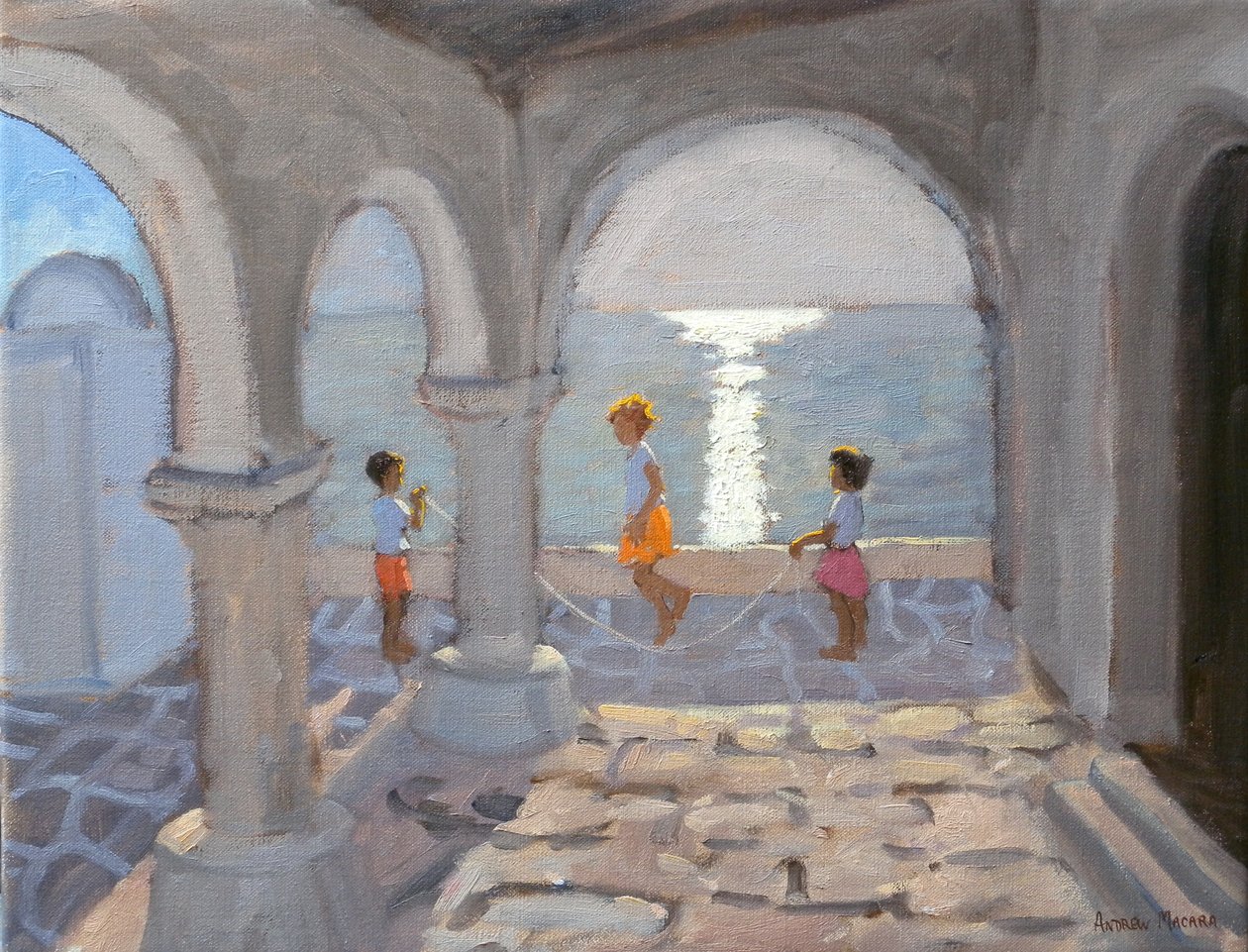 Children Skipping, Görög-szigetek, 2008 alkotó: Andrew Macara