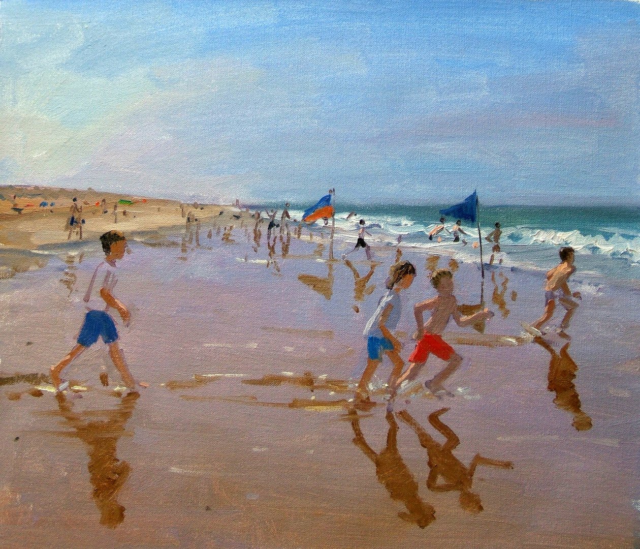 Zászlók és tükröződések, Montalivet alkotó: Andrew Macara