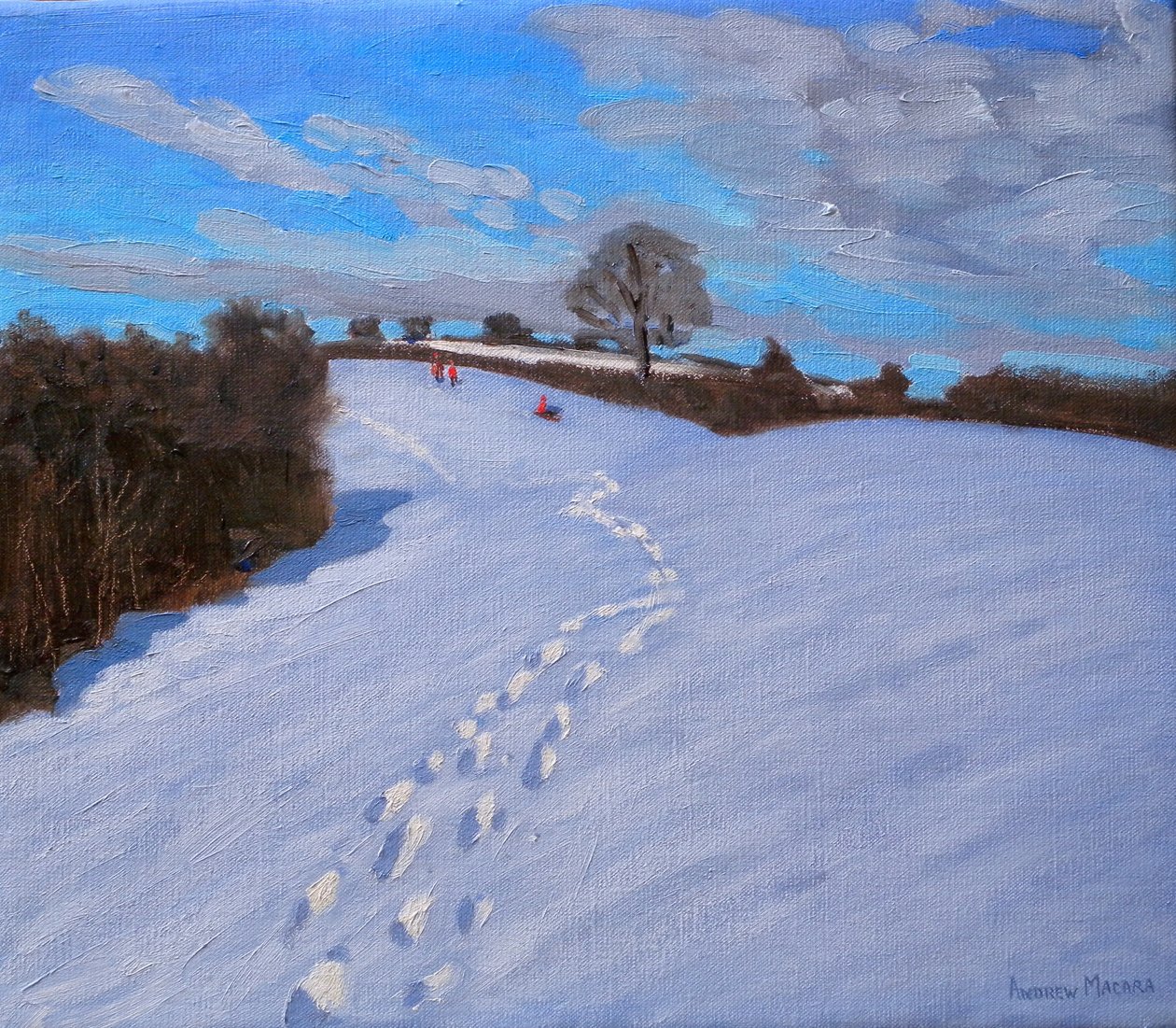 Lábnyomok a hóban, 2009 alkotó: Andrew Macara