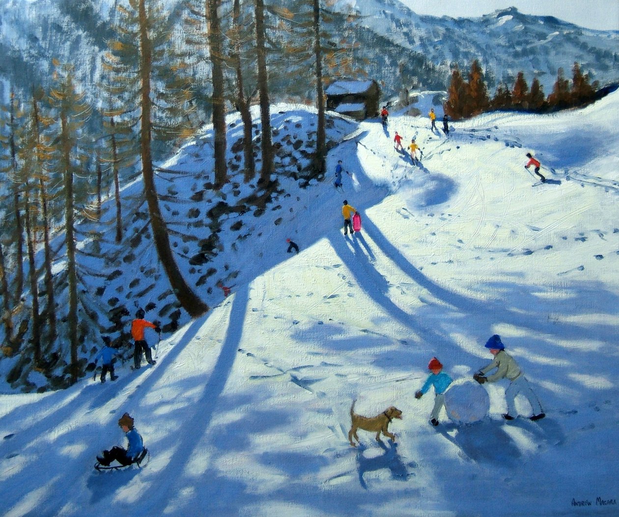 Nagy hógolyó, Zermatt alkotó: Andrew Macara