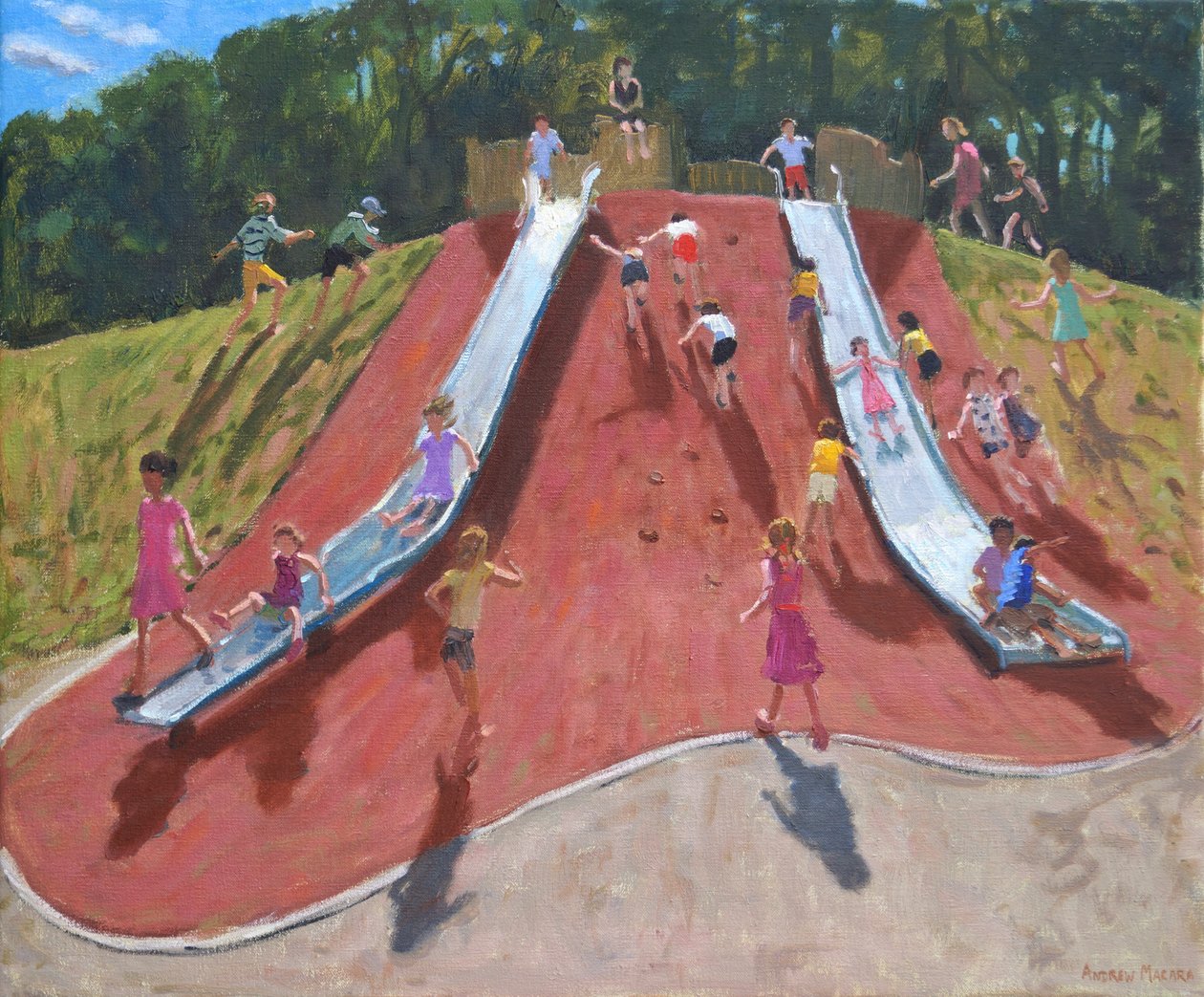 Játszótér, Markeaton Park, Derby, alkotó: Andrew Macara