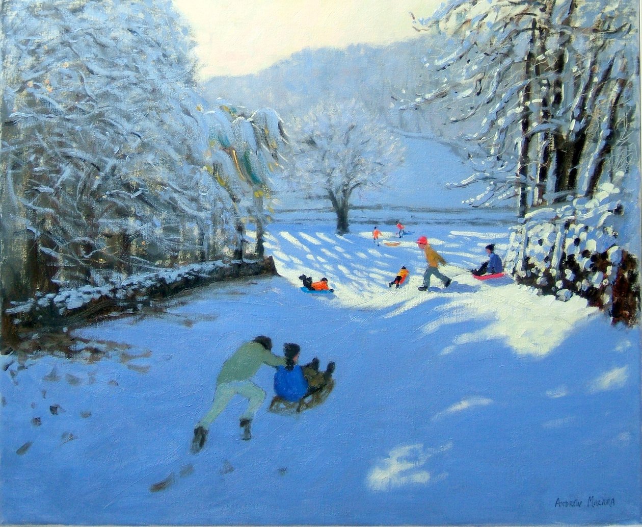 Tolja a szánkót, Youlgreave alkotó: Andrew Macara