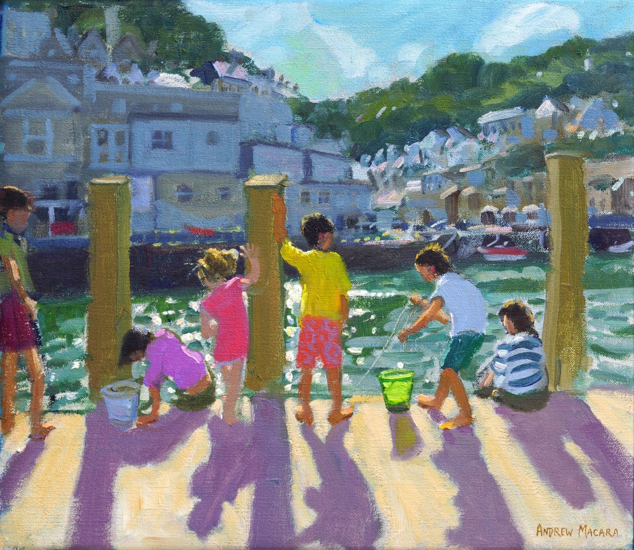 Rakparti horgászat, Looe, 2015, alkotó: Andrew Macara