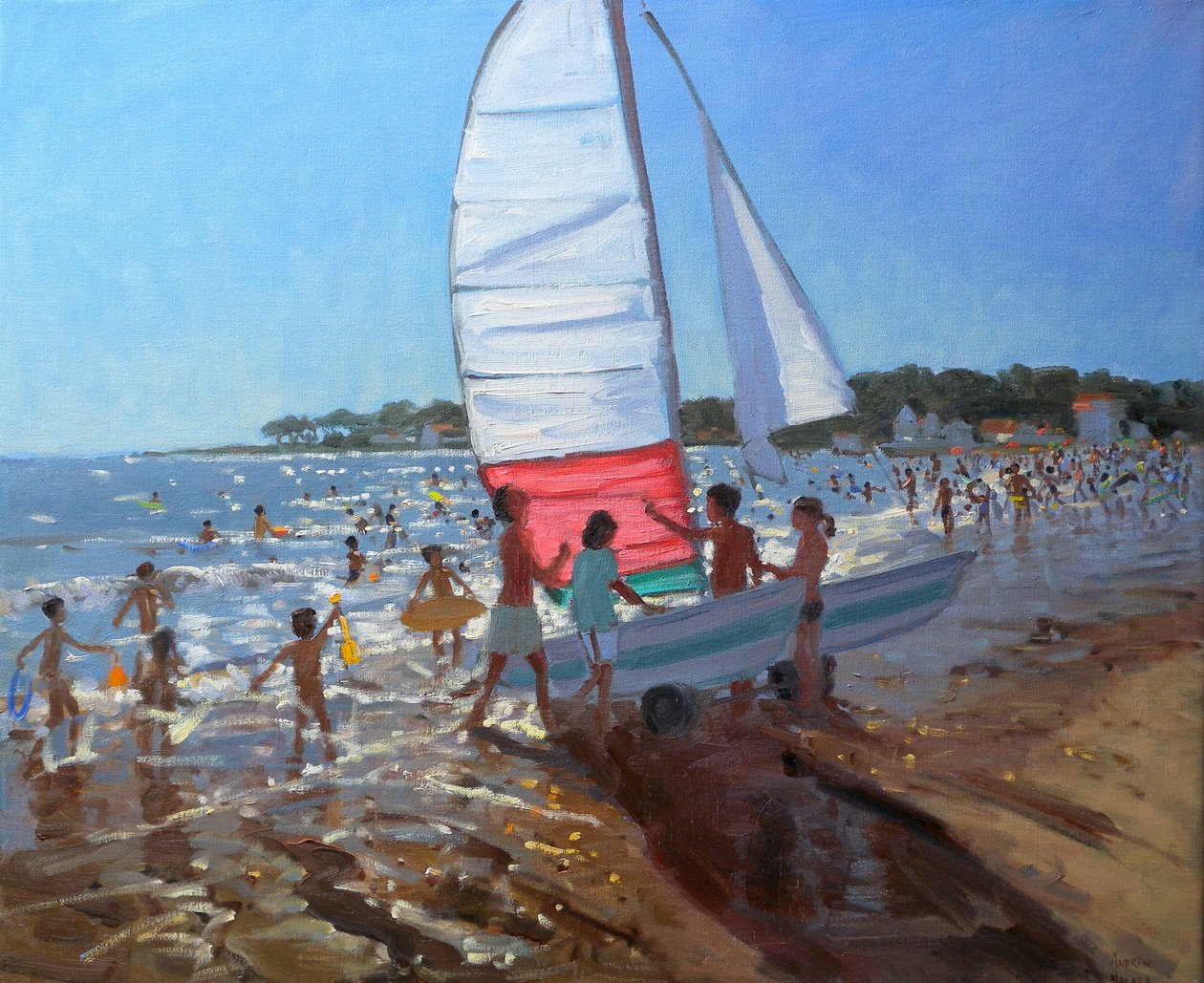 Vitorlás, Palais Sur Mer, 2008 (olaj, vászon) alkotó: Andrew Macara