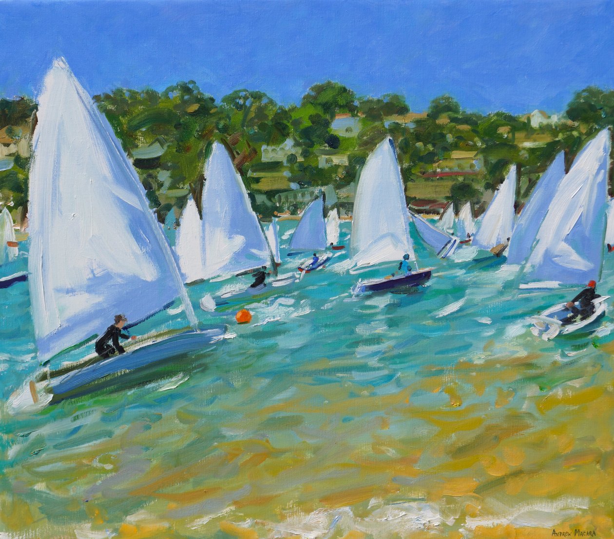 Vitorlás verseny alkotó: Andrew Macara
