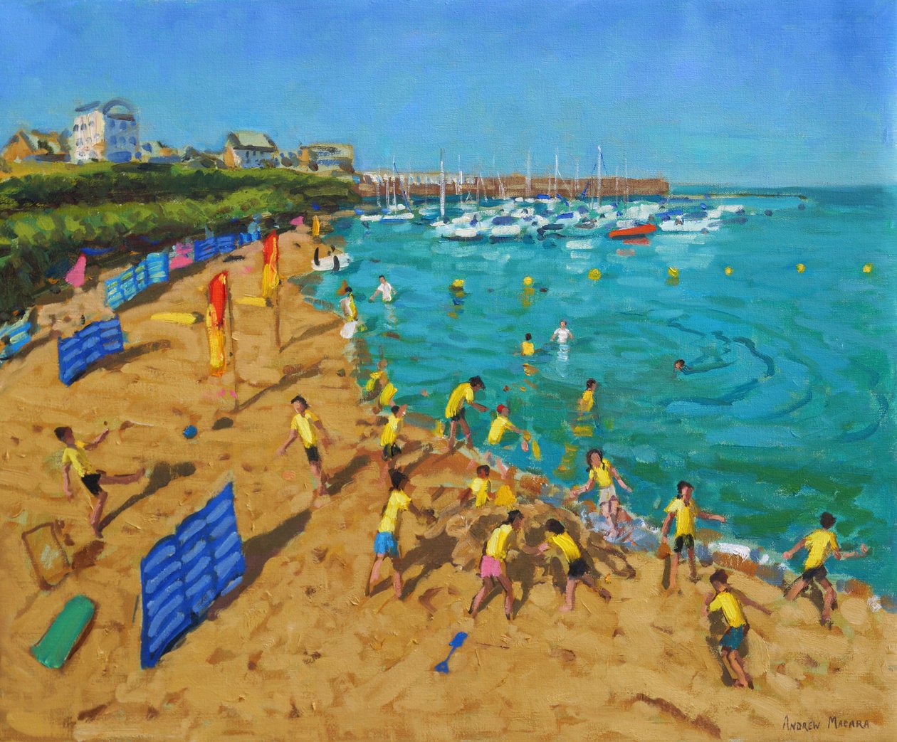 Iskolai kirándulás, New Quay, Wales, 2013, alkotó: Andrew Macara