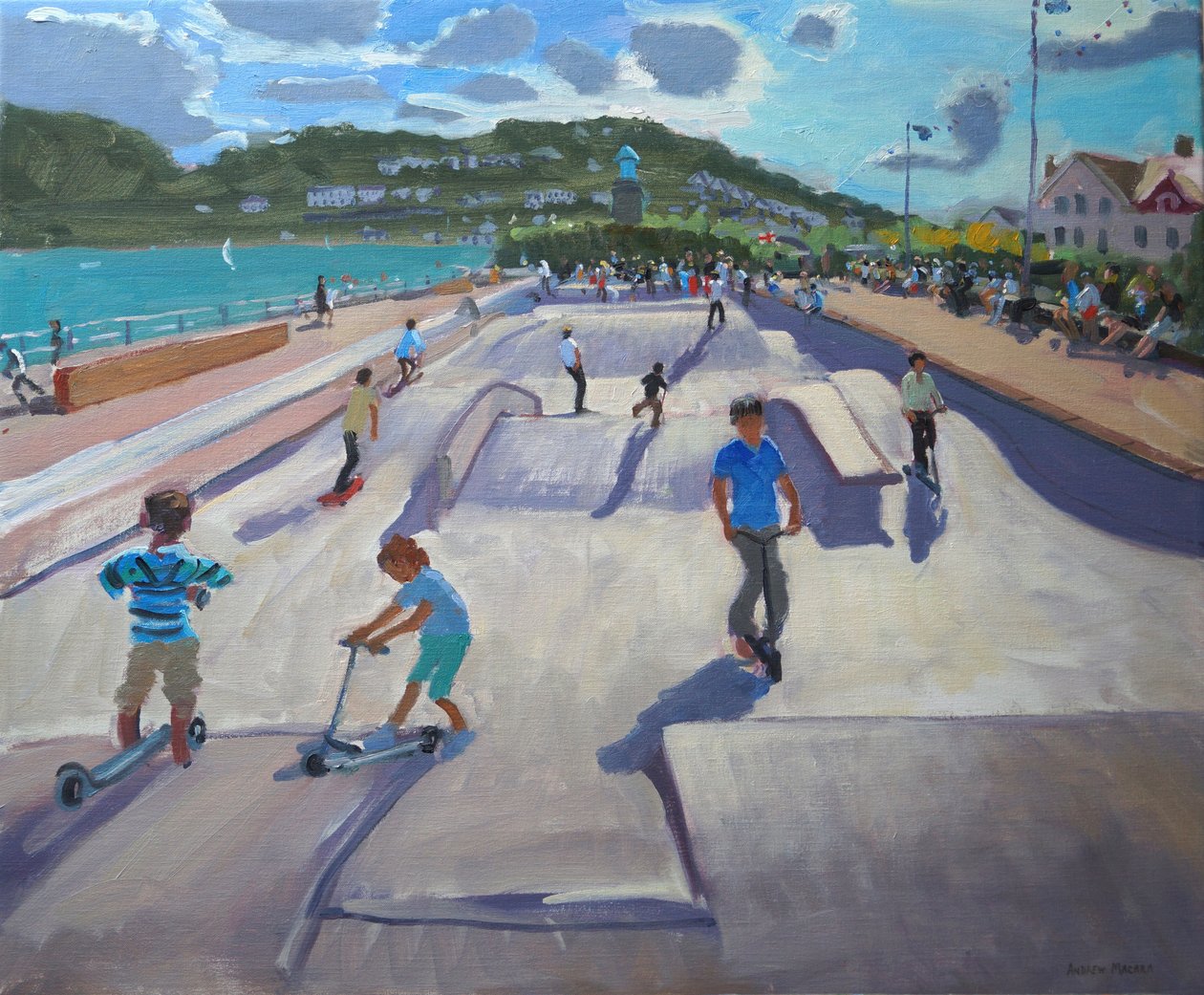 Deszkások, Teignmouth, 2012 alkotó: Andrew Macara